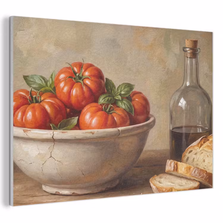 Akoestisch schilderij - Tomaten - Kom - Eten — 1