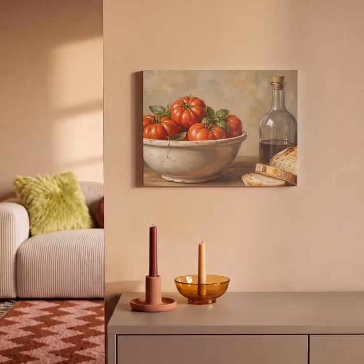 Akoestisch schilderij - Tomaten - Kom - Eten — 2
