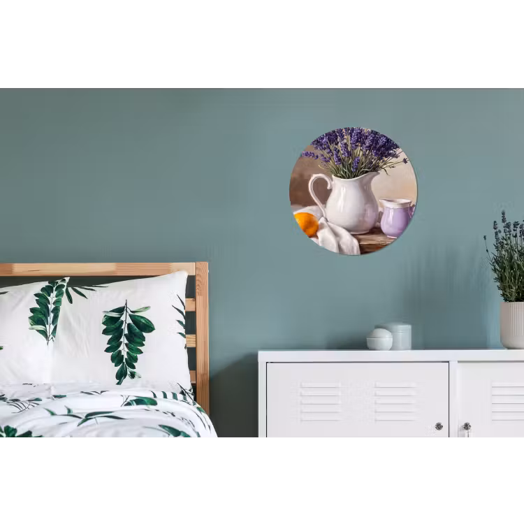 Wandcirkel - Aluminium - Bloemen - Stilleven - Paars — 4
