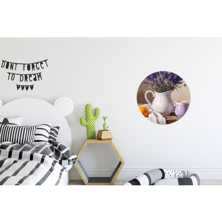 Wandcirkel - Aluminium - Bloemen - Stilleven - Paars — 5