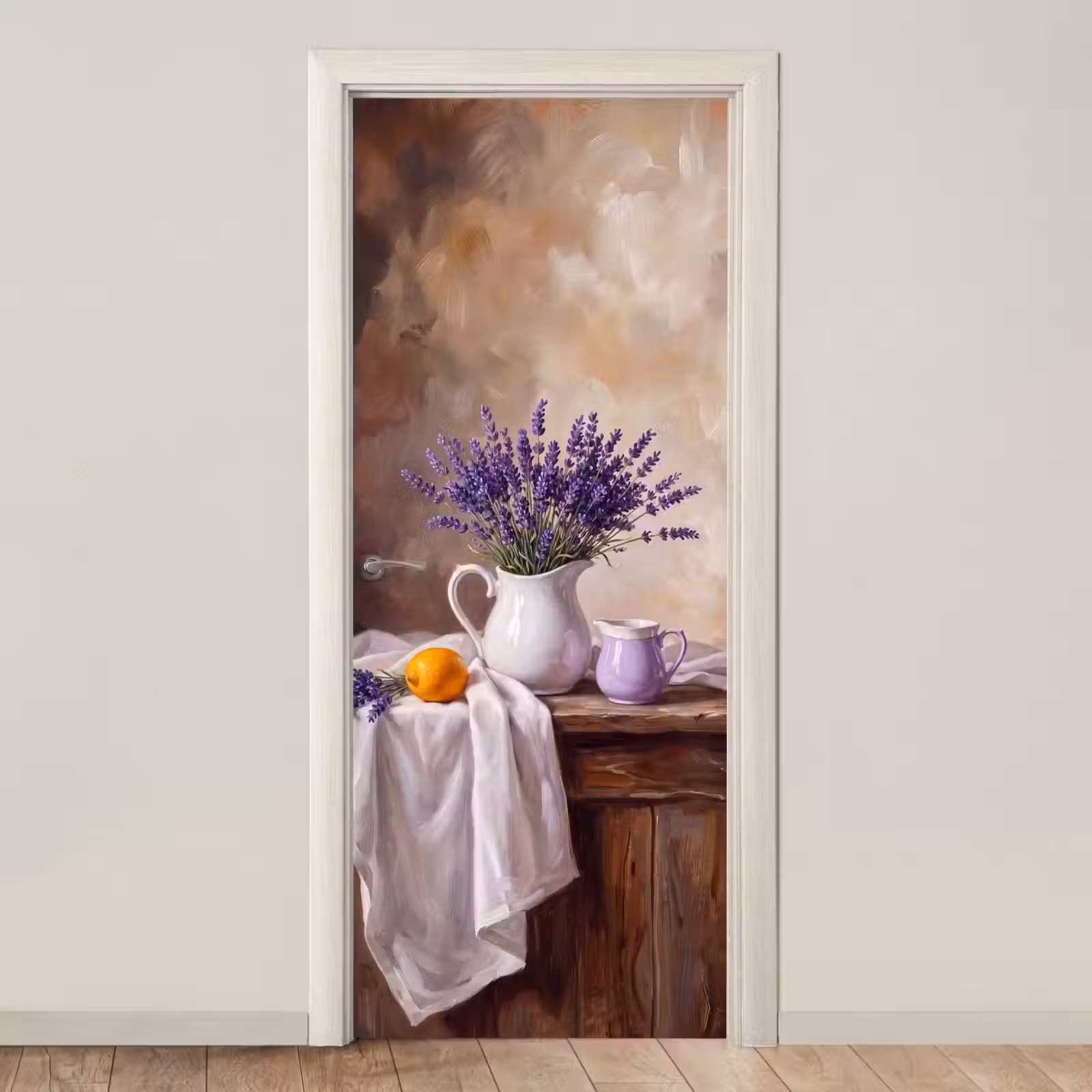 Deursticker - Bloemen - Stilleven - Paars — 1