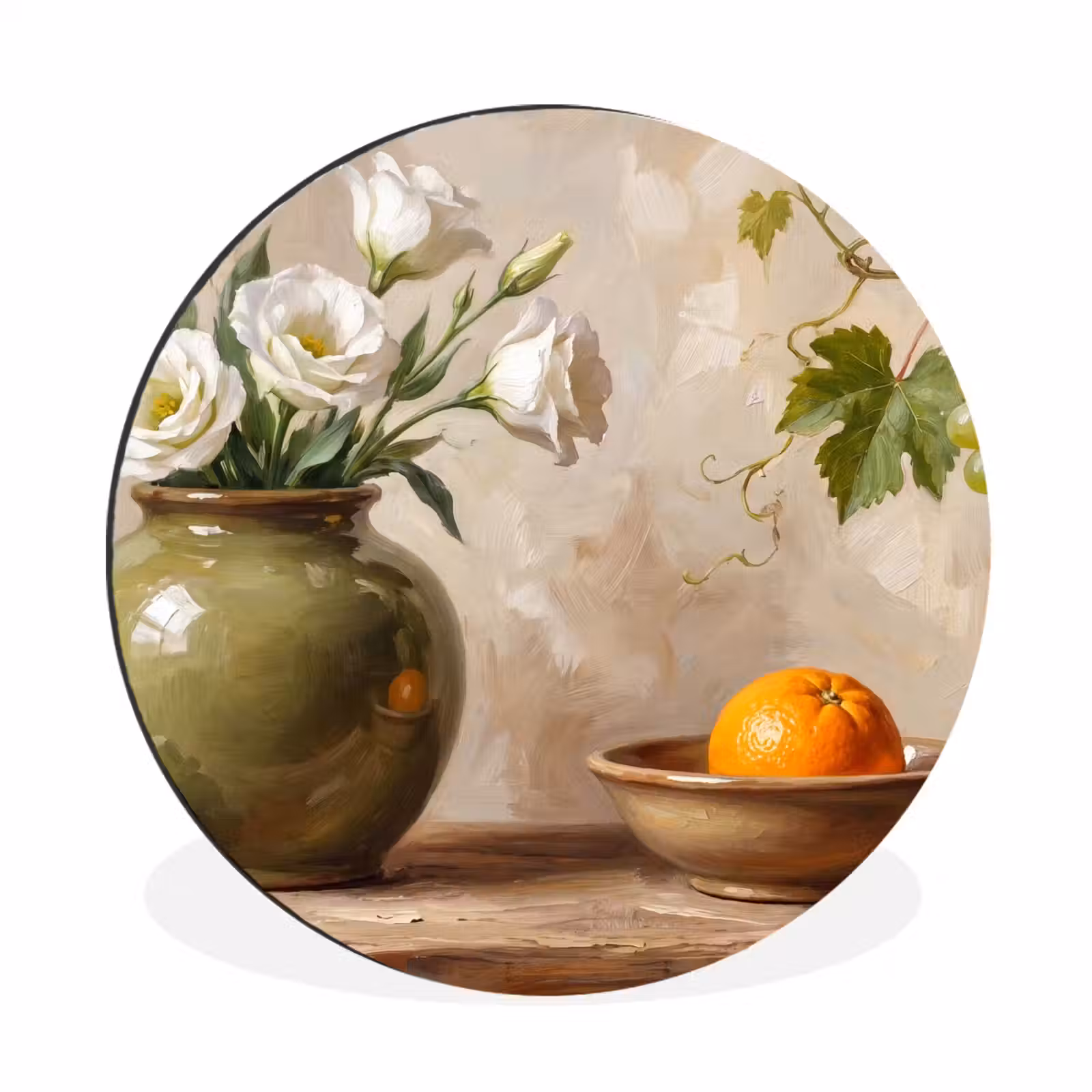 Wandcirkel - Aluminium - Bloemen - Fruit - Stilleven — 1