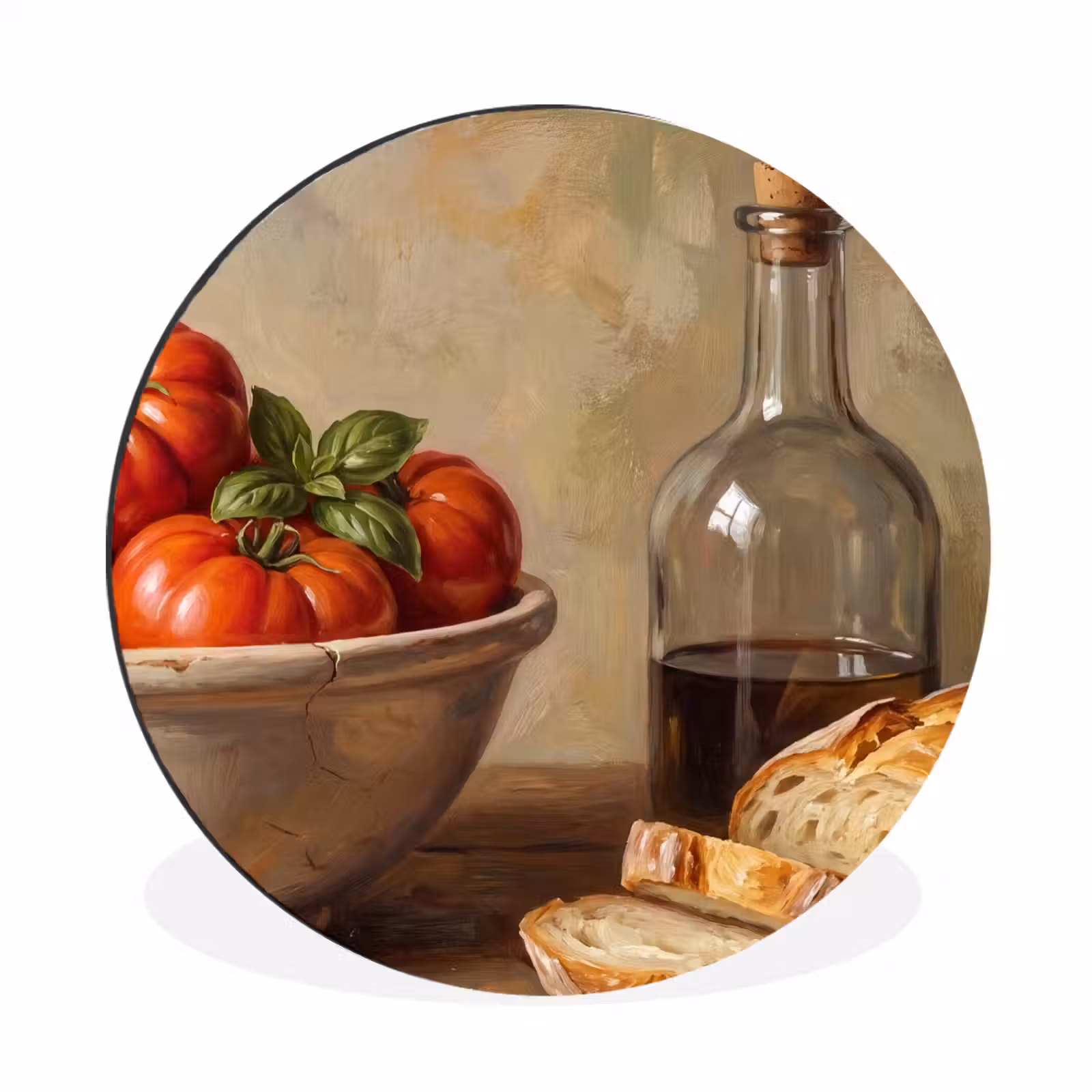 Wandcirkel - Aluminium - Tomaten - Kom - Eten — 1