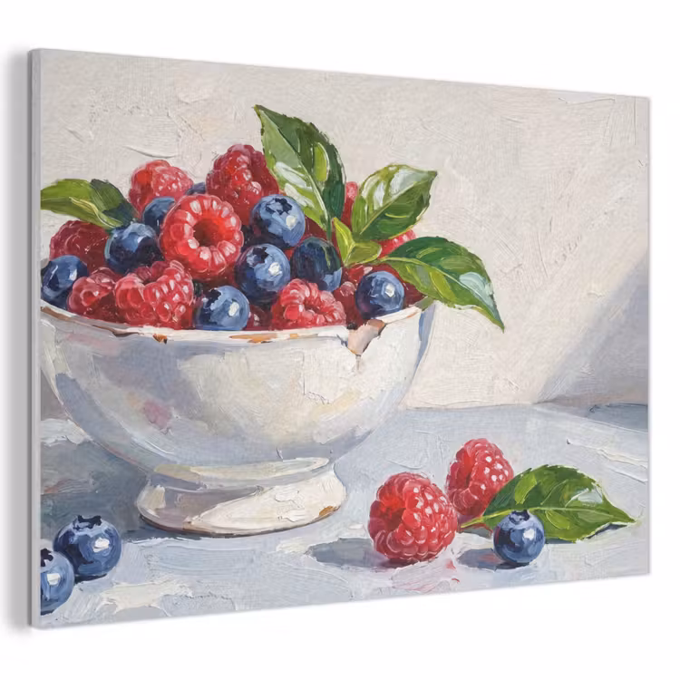 Akoestisch schilderij - Bessen - Kom - Eten — 1