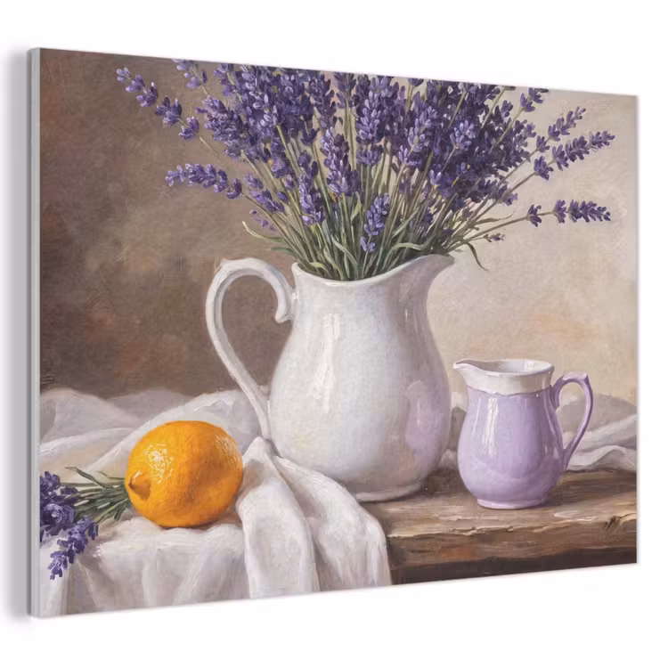 Akoestisch schilderij - Bloemen - Stilleven - Paars — 1