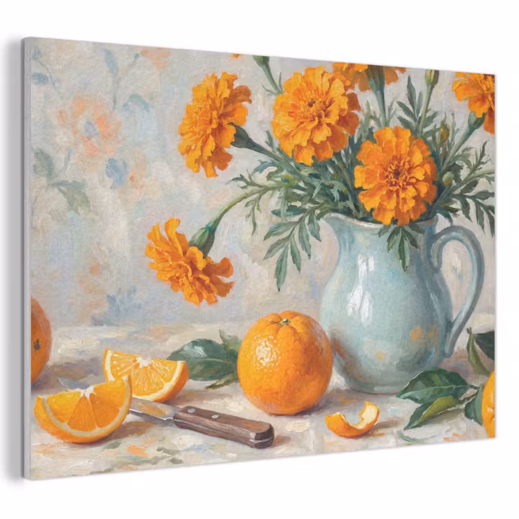 Akoestisch schilderij - Eten - Oranje - Kunst — 1