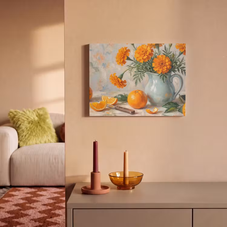 Akoestisch schilderij - Eten - Oranje - Kunst — 2