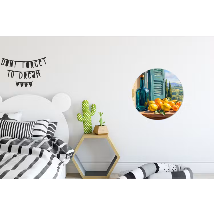 Wandcirkel - Aluminium - Fles - Fruit - Stilleven — 5