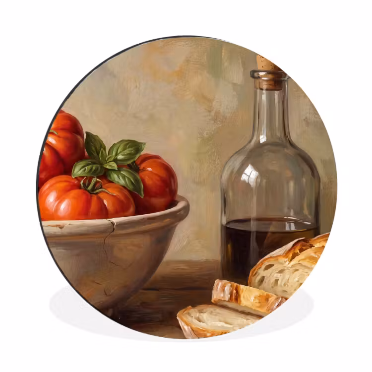 Wandcirkel - Aluminium - Tomaten - Kom - Eten — 1