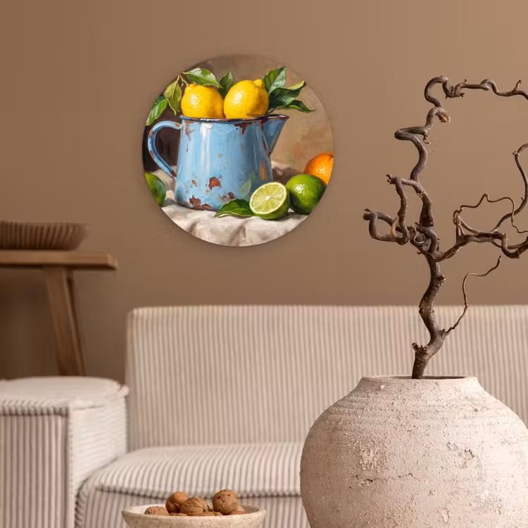 Wandcirkel - Glas - Eten - Stilleven - Klassiek — 2
