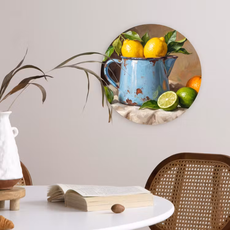 Wandcirkel - Glas - Eten - Stilleven - Klassiek — 4