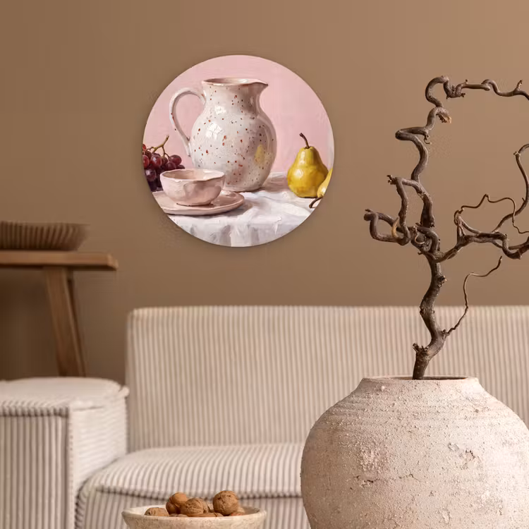 Wandcirkel - Glas - Stilleven - Fruit - Roze — 2