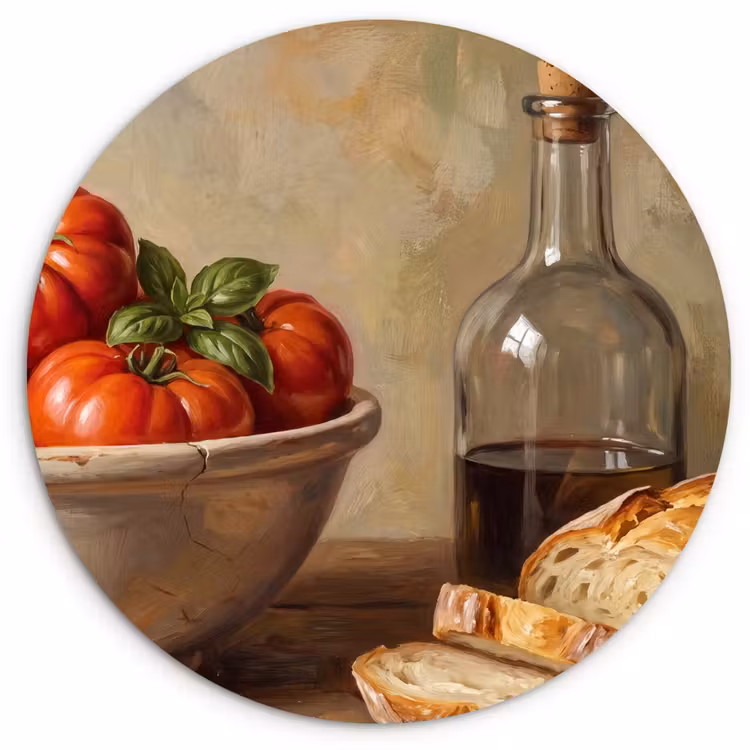 Wandcirkel - Glas - Tomaten - Kom - Eten — 1