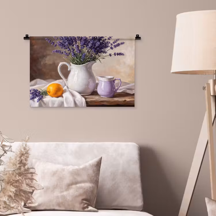 Wandkleed - Bloemen - Stilleven - Paars — 2