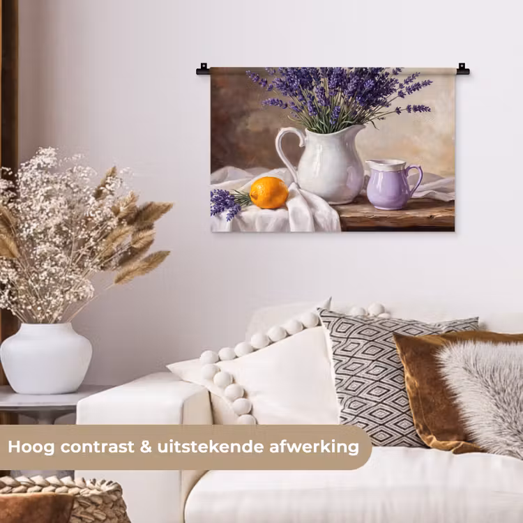 Wandkleed - Bloemen - Stilleven - Paars — 4