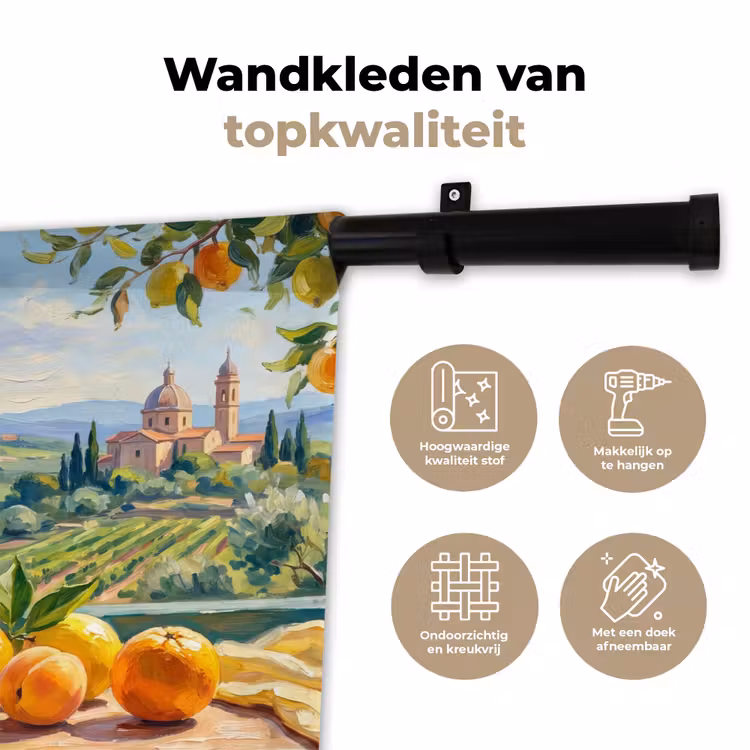 Wandkleed - Fles - Fruit - Stilleven — 3