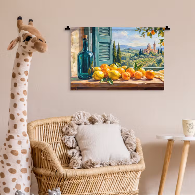 Wandkleed - Fles - Fruit - Stilleven — 5