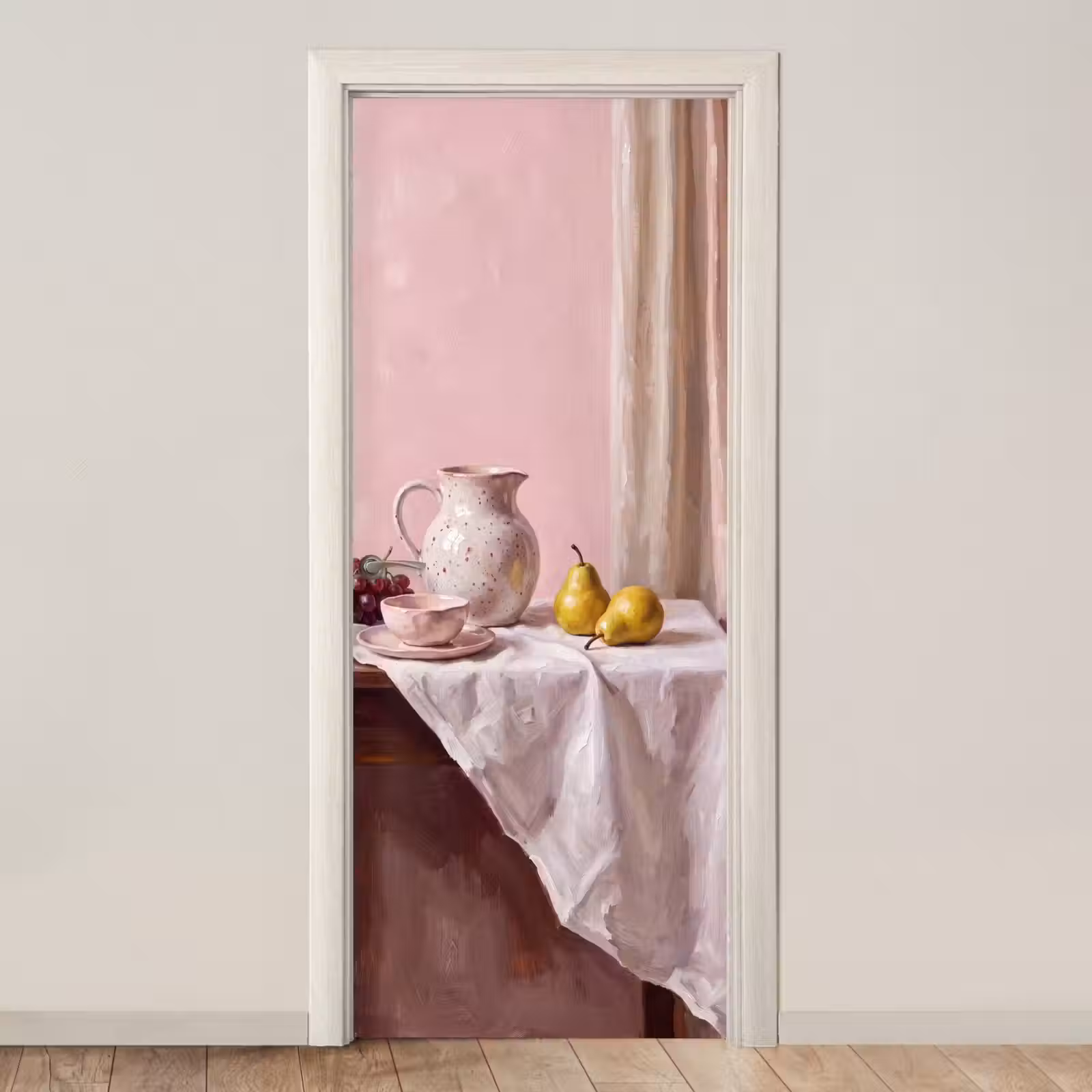 Deursticker - Stilleven - Fruit - Roze — 1