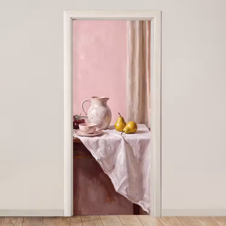 Deursticker - Stilleven - Fruit - Roze — 1