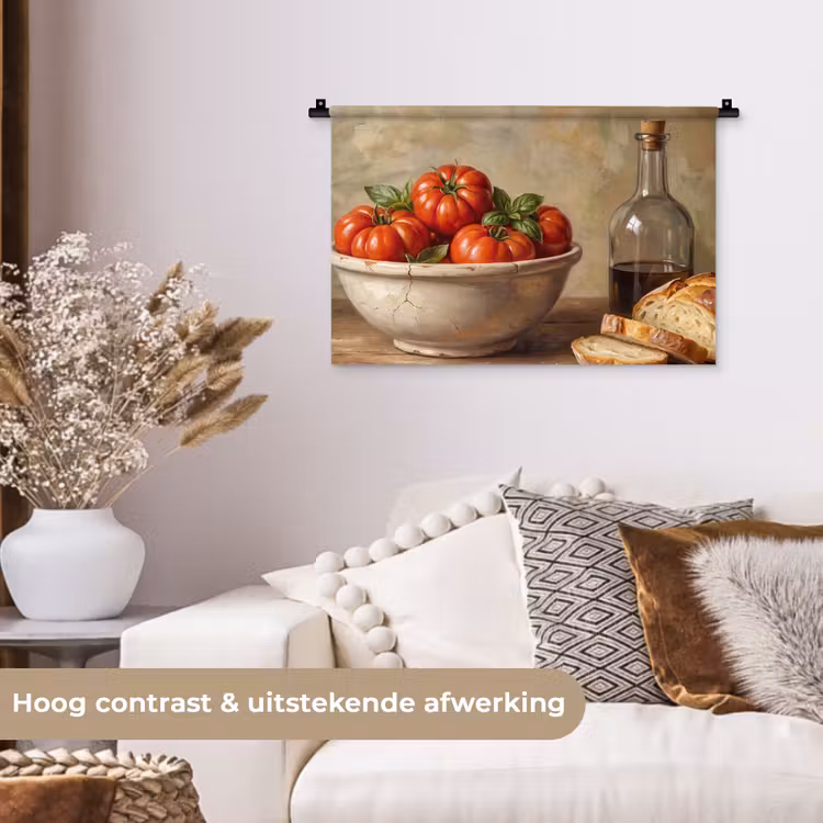 Wandkleed - Tomaten - Kom - Eten — 4