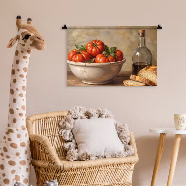 Wandkleed - Tomaten - Kom - Eten — 5