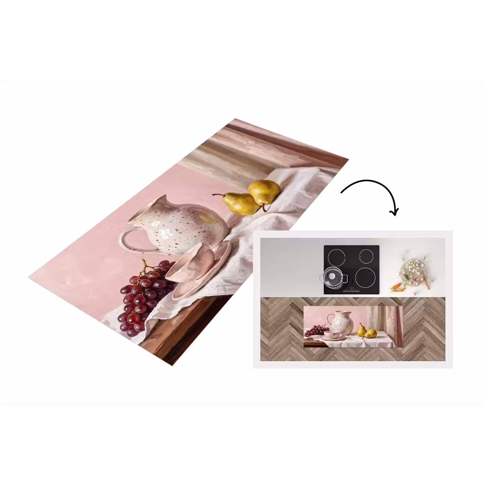 Keukenloper - Stilleven - Fruit - Roze — 1