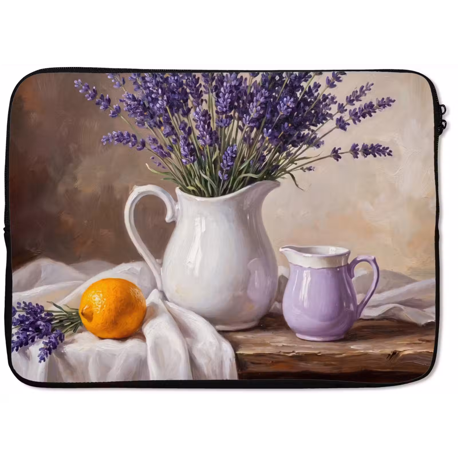 Laptophoes - Bloemen - Stilleven - Paars — 1