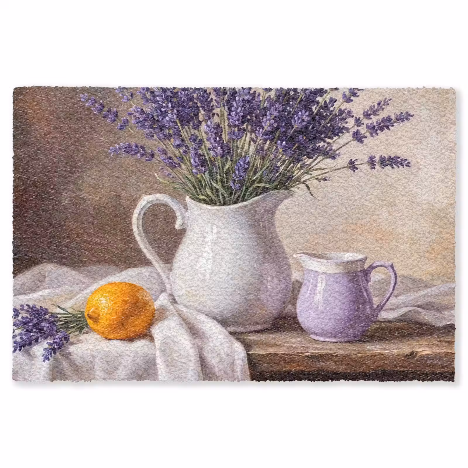 Vloerkleed - Bloemen - Stilleven - Paars — 1