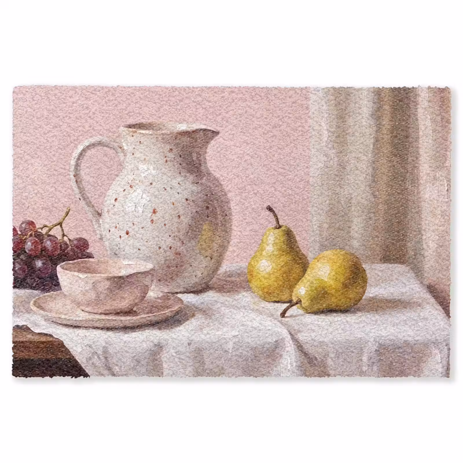 Vloerkleed - Stilleven - Fruit - Roze — 1