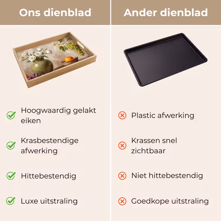 Dienblad - Bloemen - Fruit - Stilleven — 3