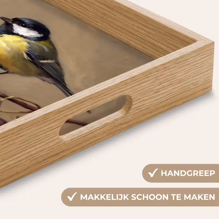 Dienblad - Vogel - Druiven - Stilleven — 5