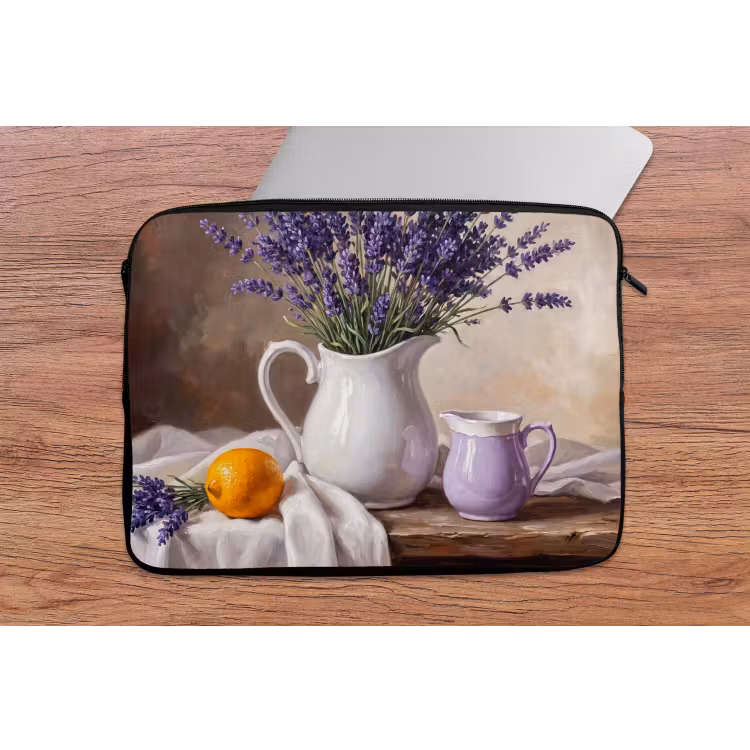Laptophoes - Bloemen - Stilleven - Paars — 2