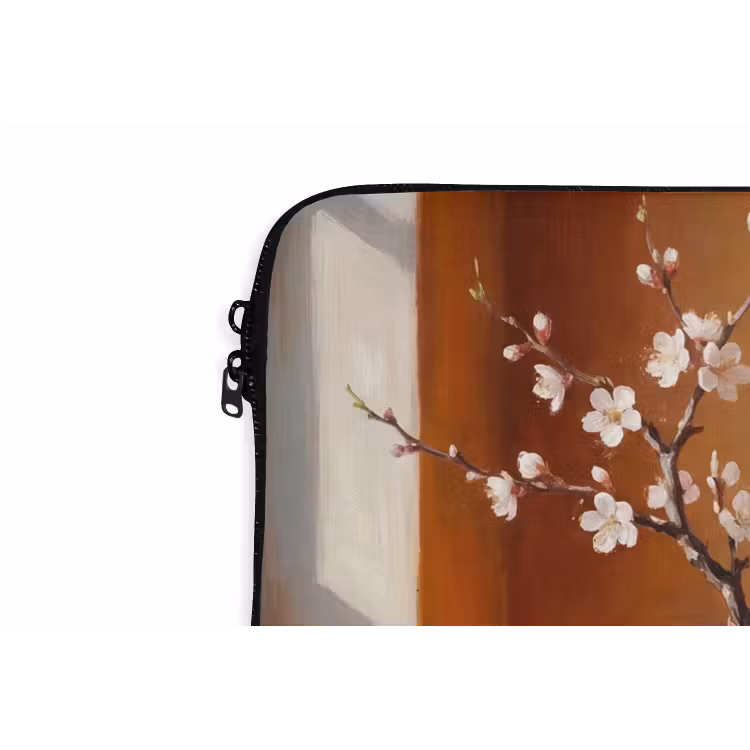 Laptophoes - Witte bloemen - Stilleven — 5
