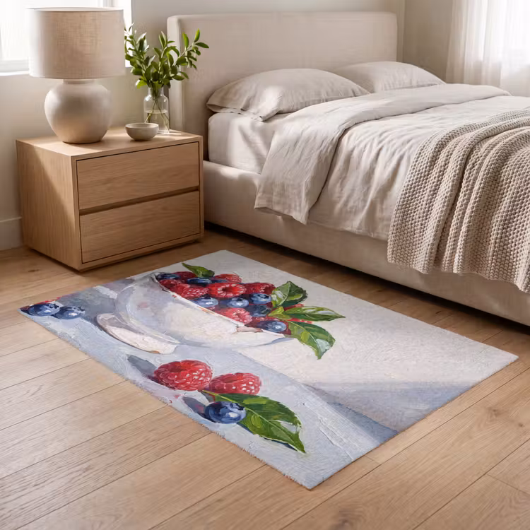 Vloerkleed - Bessen - Kom - Eten — 5