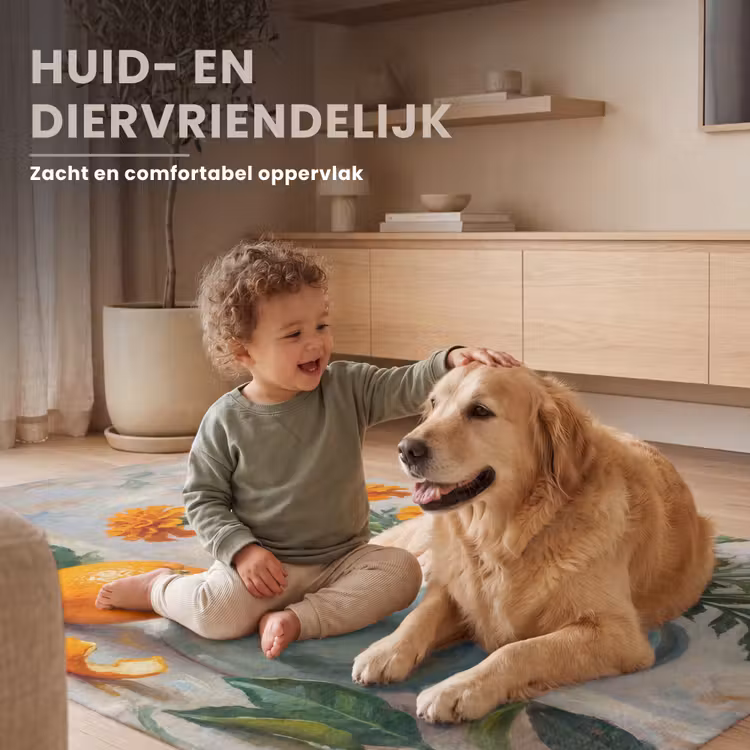 Vloerkleed - Eten - Oranje - Kunst — 6