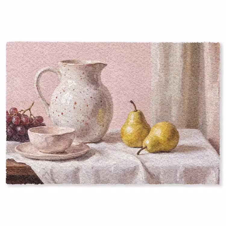 Vloerkleed - Stilleven - Fruit - Roze — 1