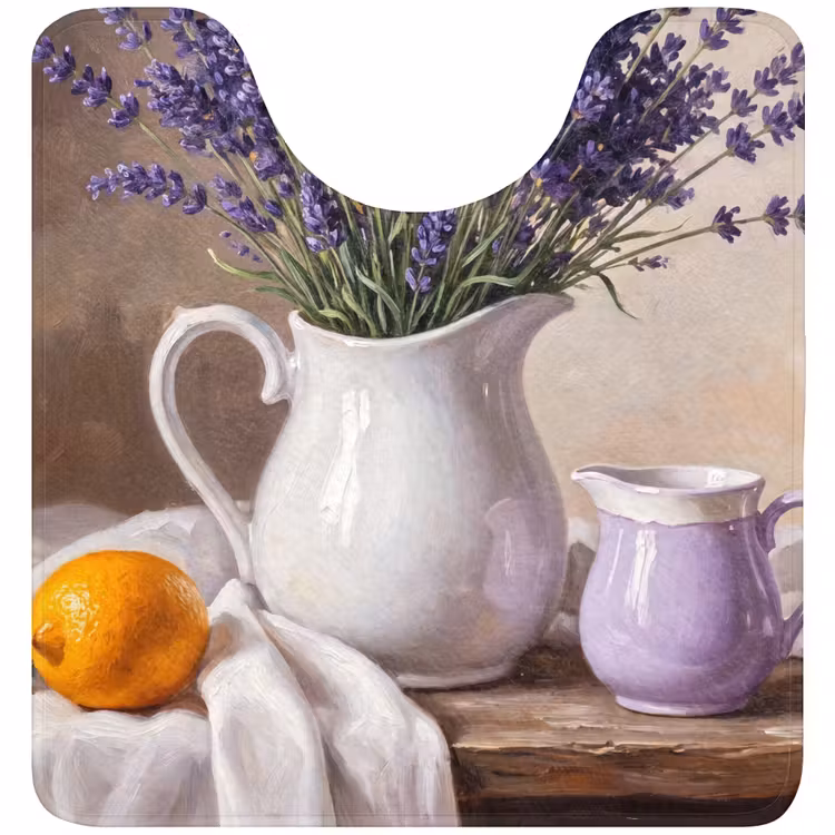 Wc Mat - Bloemen - Stilleven - Paars — 1