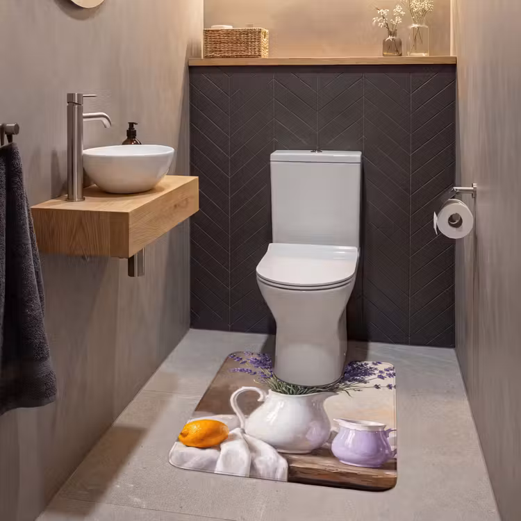 Wc Mat - Bloemen - Stilleven - Paars — 2