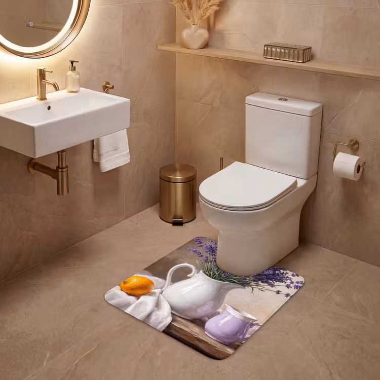 Wc Mat - Bloemen - Stilleven - Paars — 3