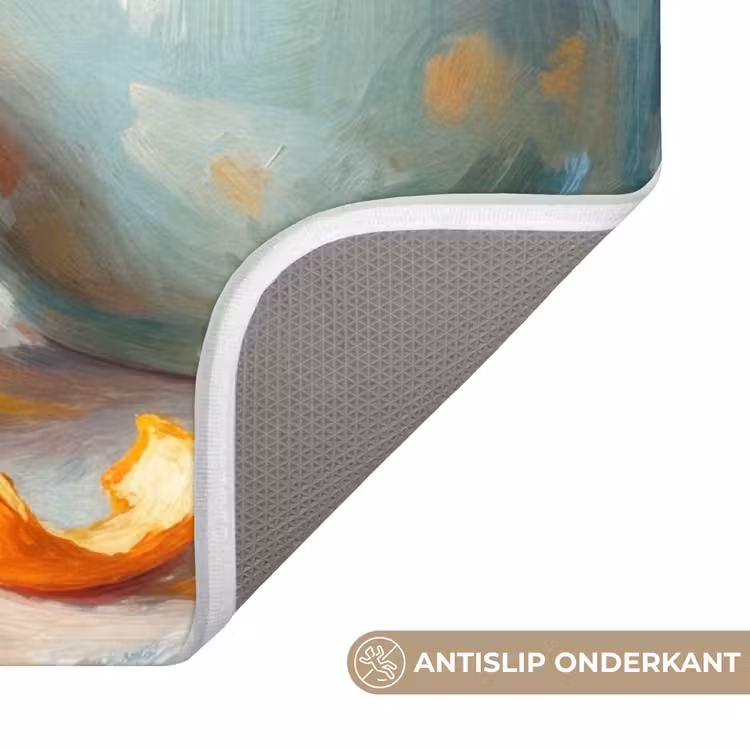 Wc Mat - Eten - Oranje - Kunst — 4