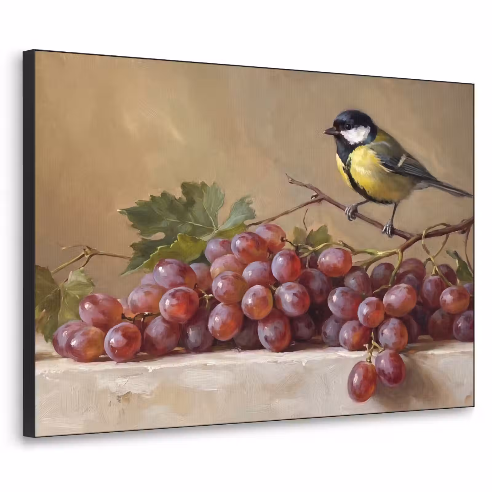 Art Frame - Vogel - Druiven - Stilleven — 1