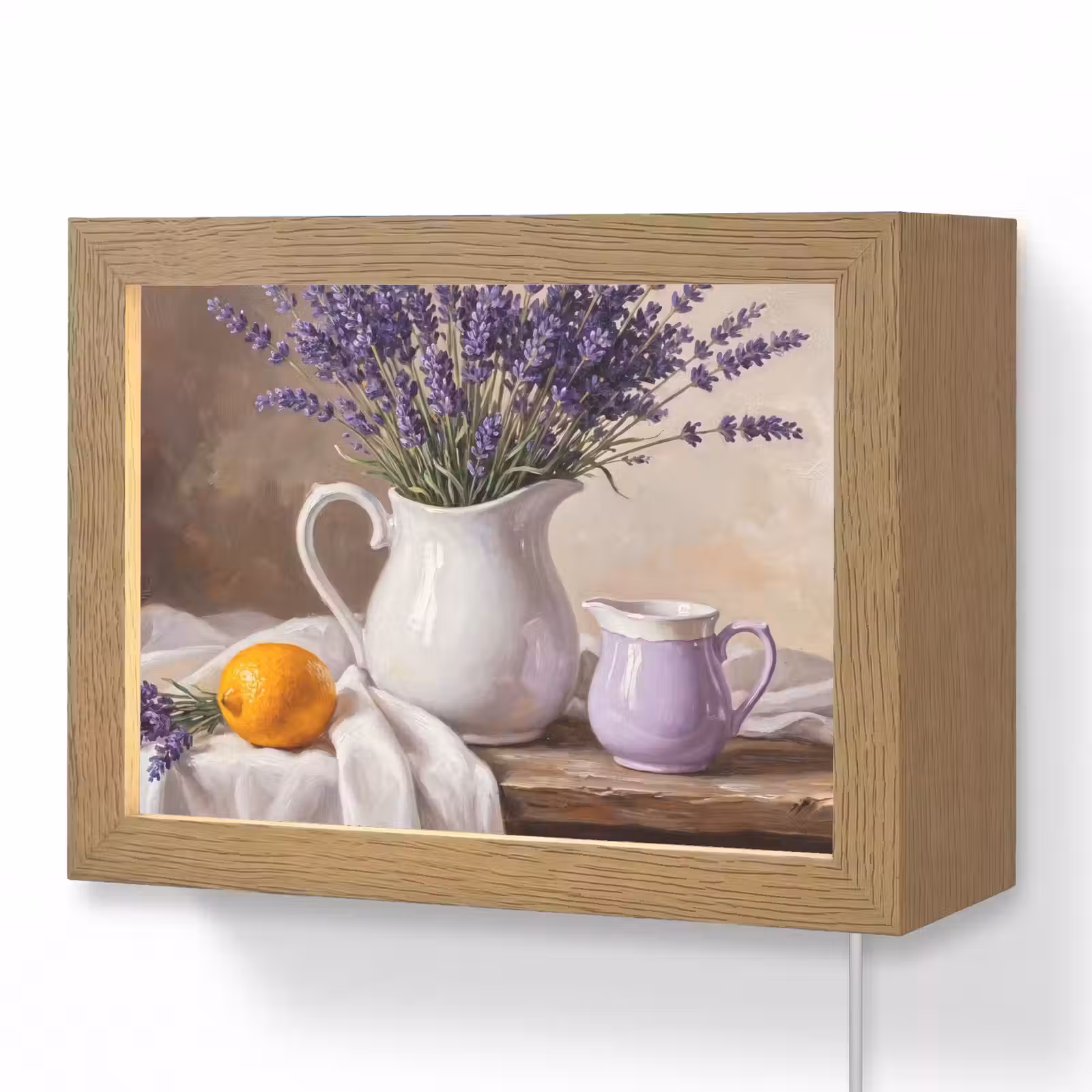 Lightbox - Wandlamp - Bloemen - Stilleven - Paars — 1