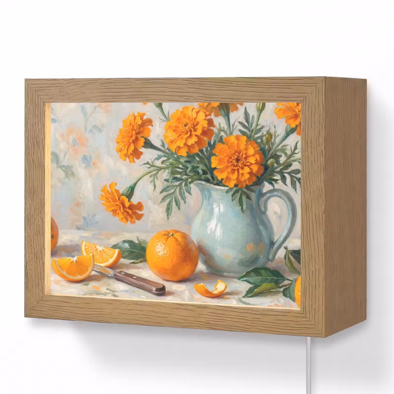 Lightbox - Wandlamp - Eten - Oranje - Kunst — 1