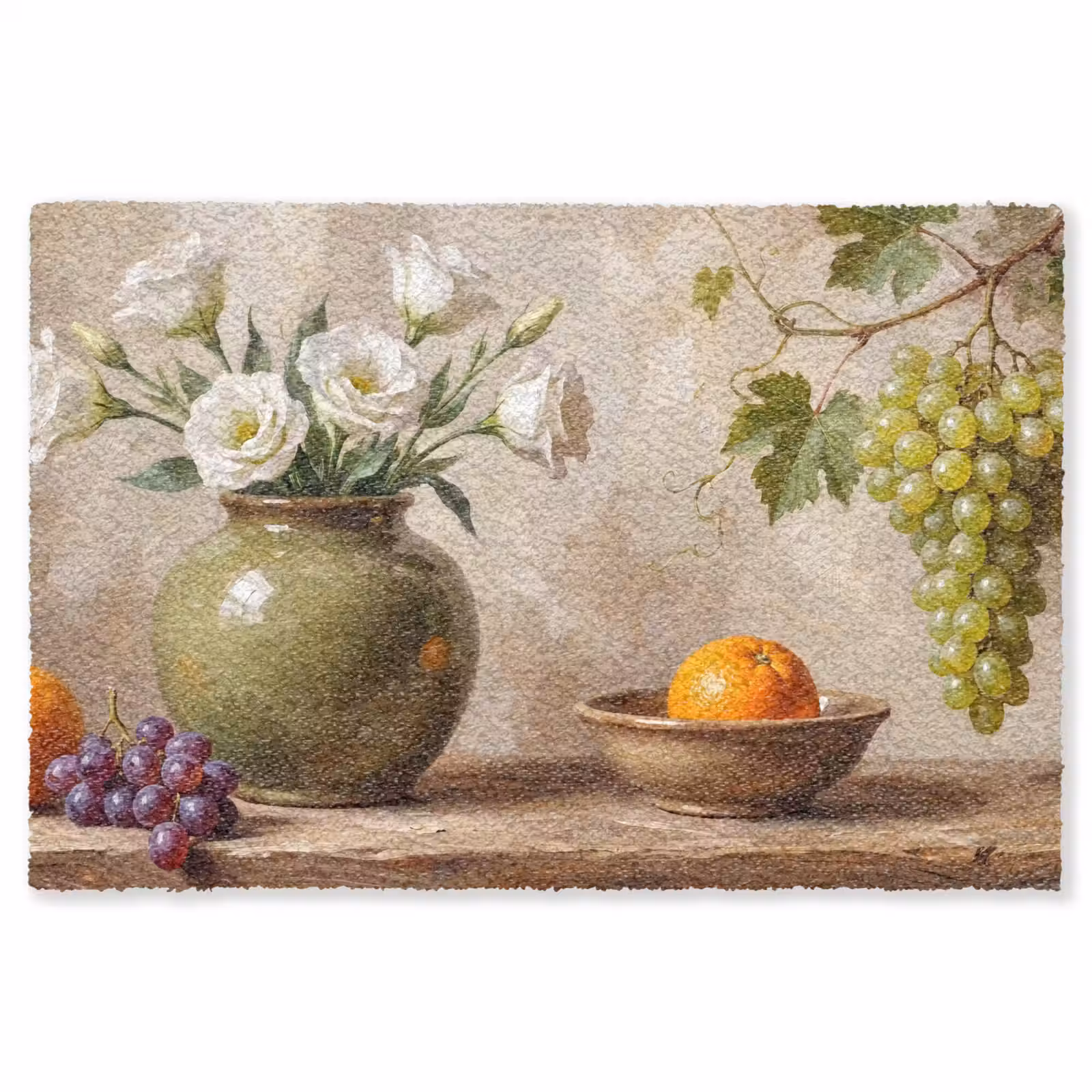Vloerkleed - Bloemen - Fruit - Stilleven — 1