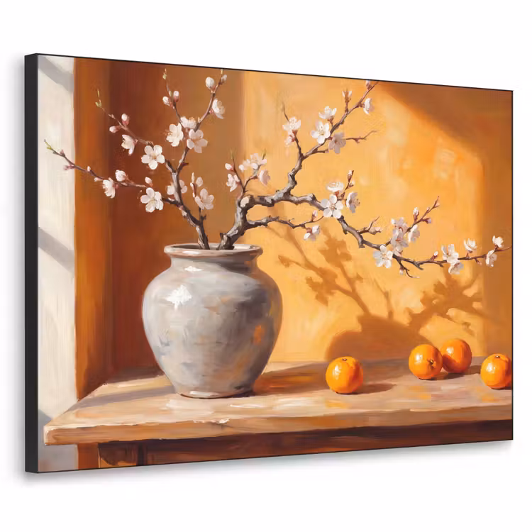 Art Frame - Witte bloemen - Stilleven — 1