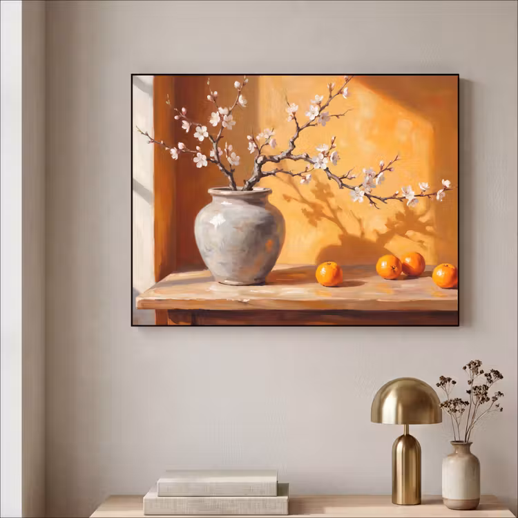 Art Frame - Witte bloemen - Stilleven — 5