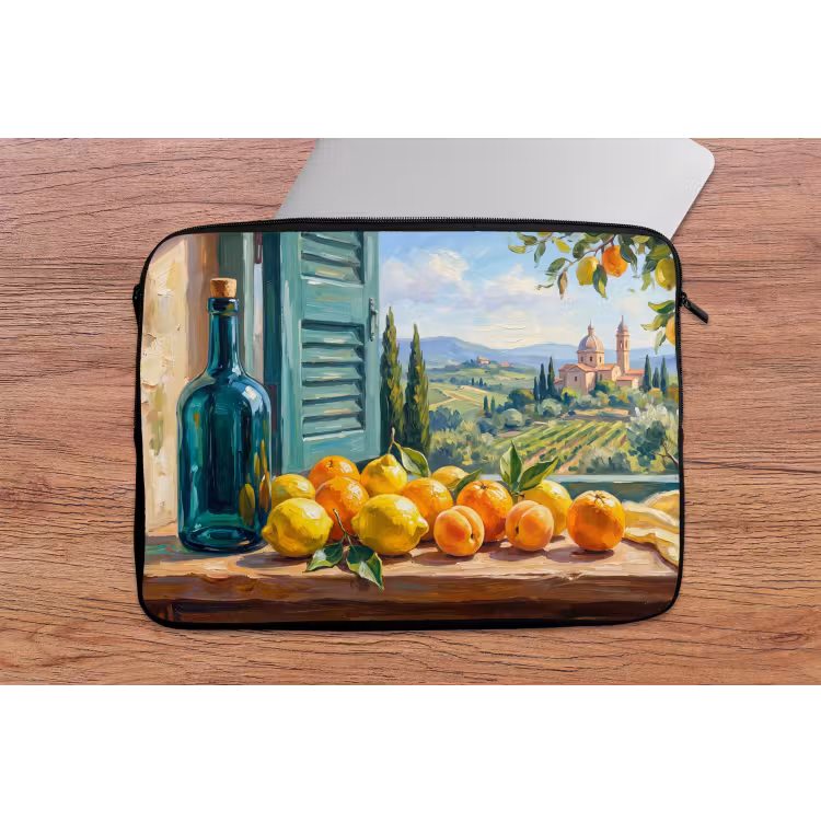 Laptophoes - Fles - Fruit - Stilleven — 2