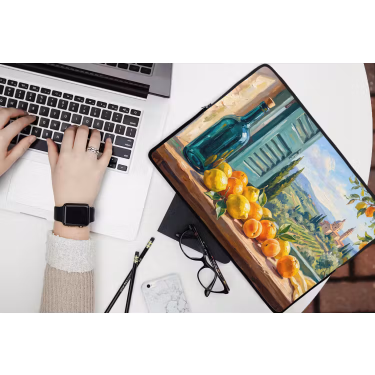 Laptophoes - Fles - Fruit - Stilleven — 3