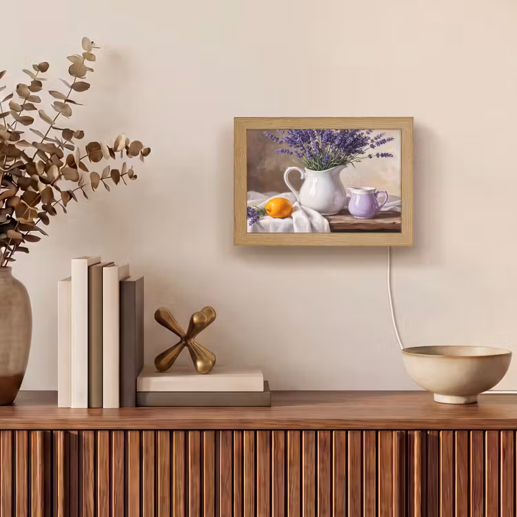 Lightbox - Wandlamp - Bloemen - Stilleven - Paars — 4