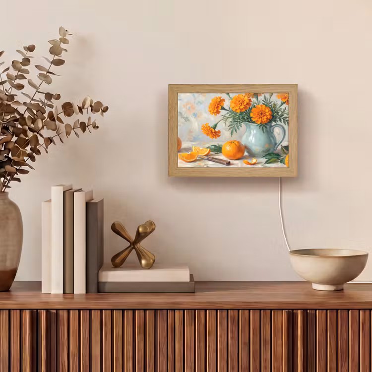 Lightbox - Wandlamp - Eten - Oranje - Kunst — 4
